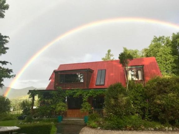 Rainbow over Murchison Lodge